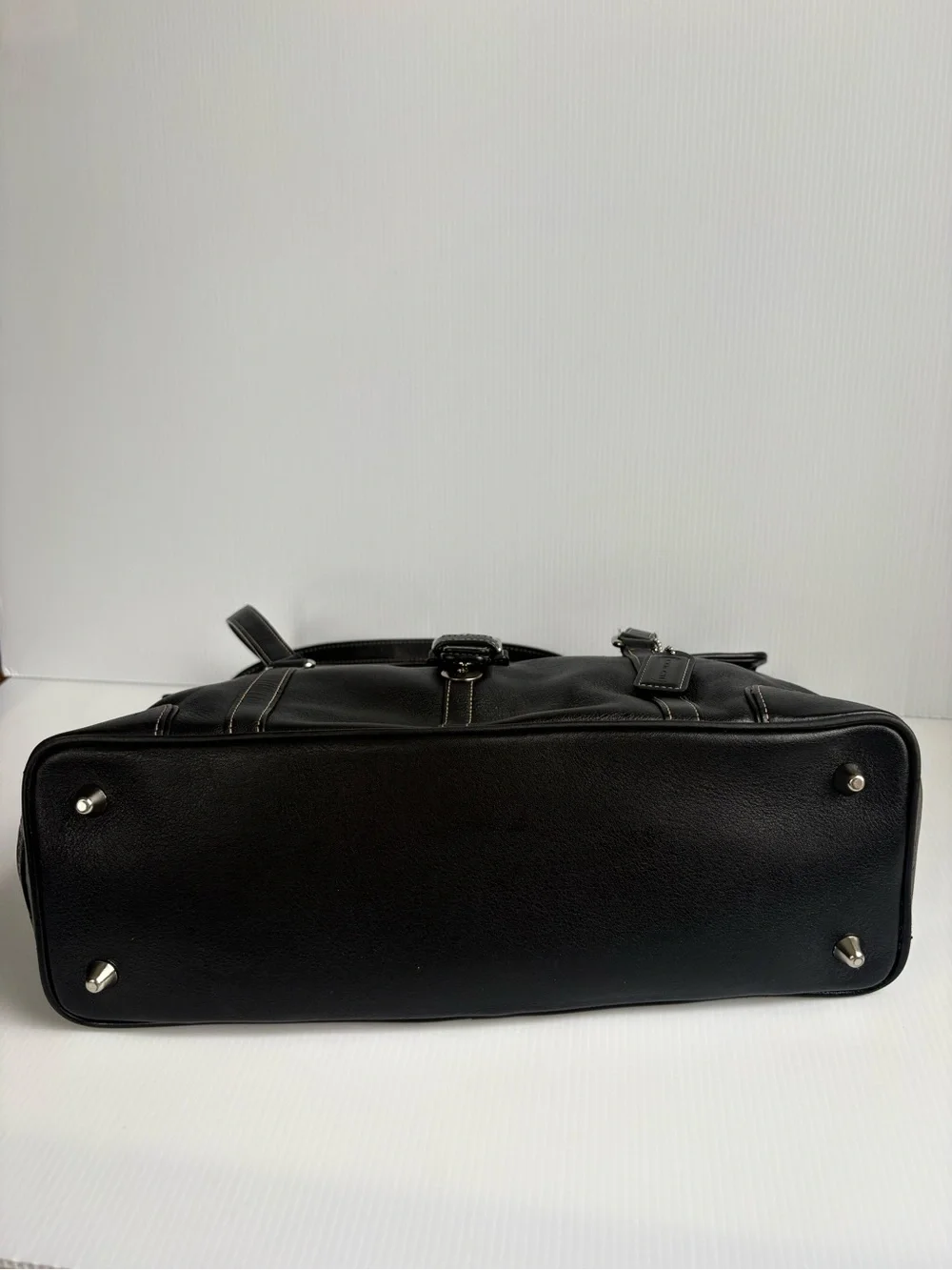 Coach sleek black